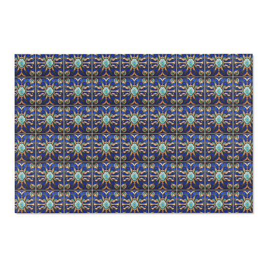 Area Rug - Blue Glass Tile