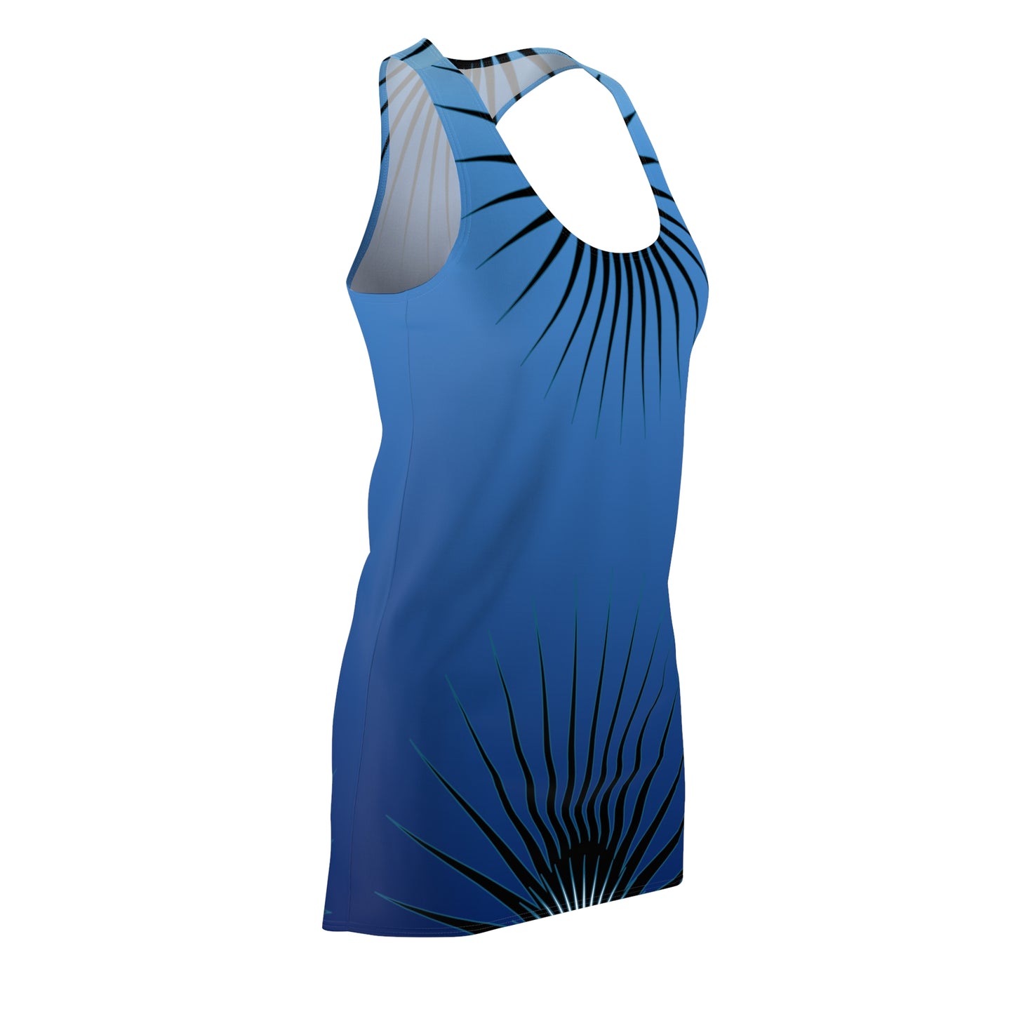 Racerback cover up - Blue Starburst