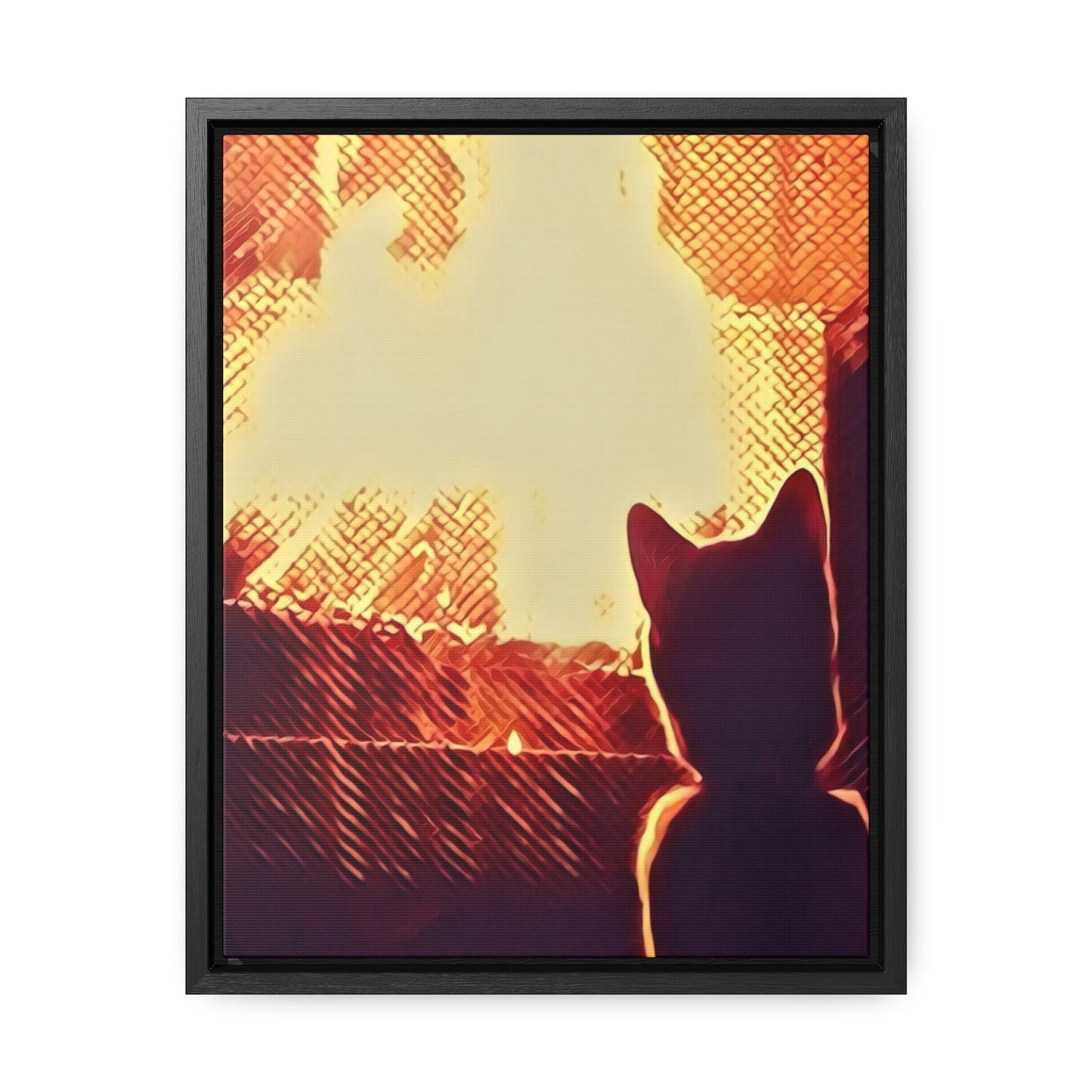 Curious Cat, Vertical Frame