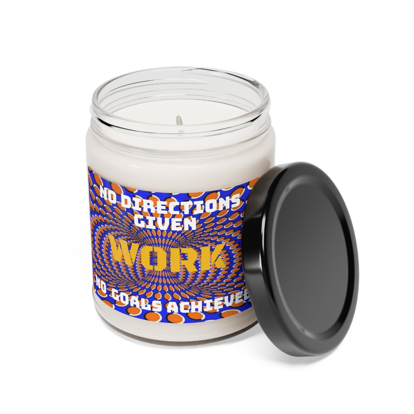 Scented Soy Candle, 9oz - no directions, No goals