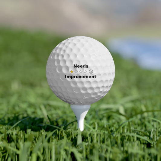 Needs Improvement - Golf Balls, 6pcs