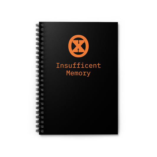 Spiral Notebook - Ruled Line - Insufficient memory