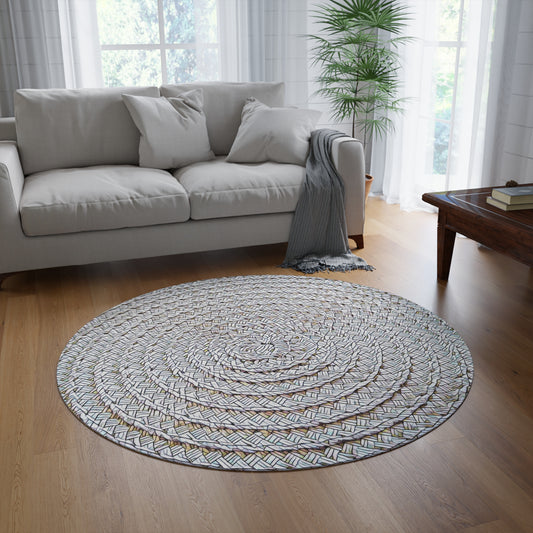 Monochrome Harvest - Round Rug