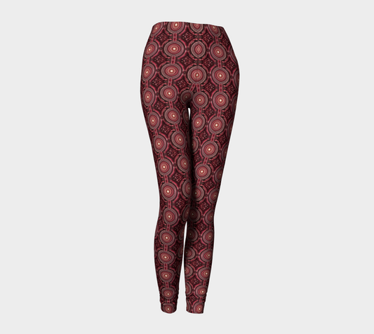 Fashion Leggings - Red Groove