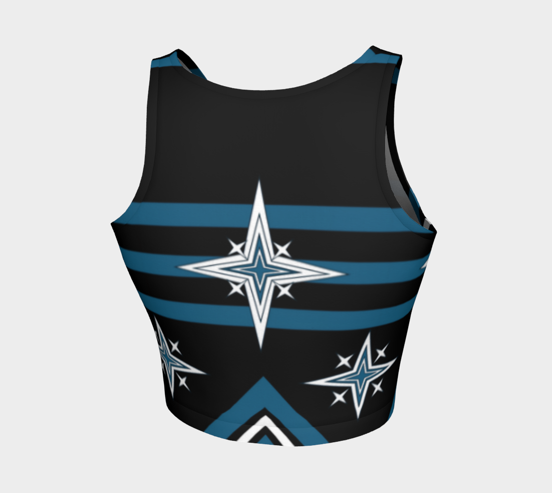 Athletic Crop Top - Blue Star