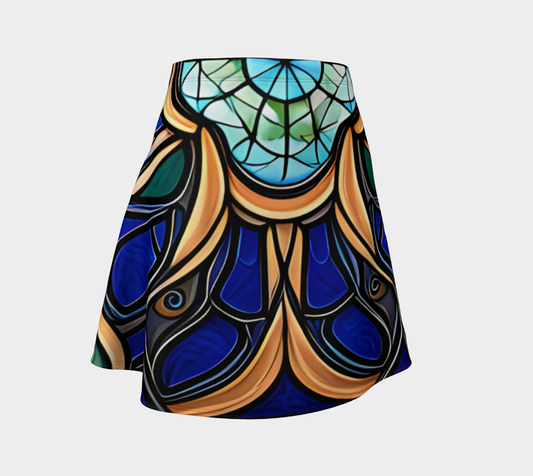 Flare Skirt- Blue Gem