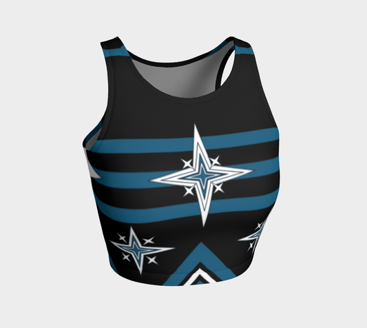 Athletic Crop Top - Blue Star