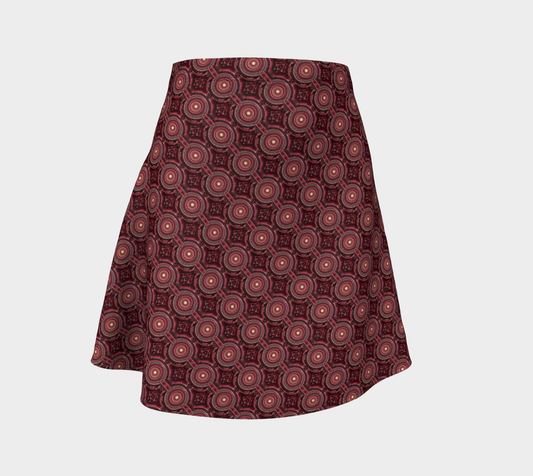 flare Skirt- Red Groove